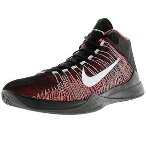 Nike Zoom‎ Ascention Basketball Shoes Black Red Mens 9.5 UK 8.5 EU 43